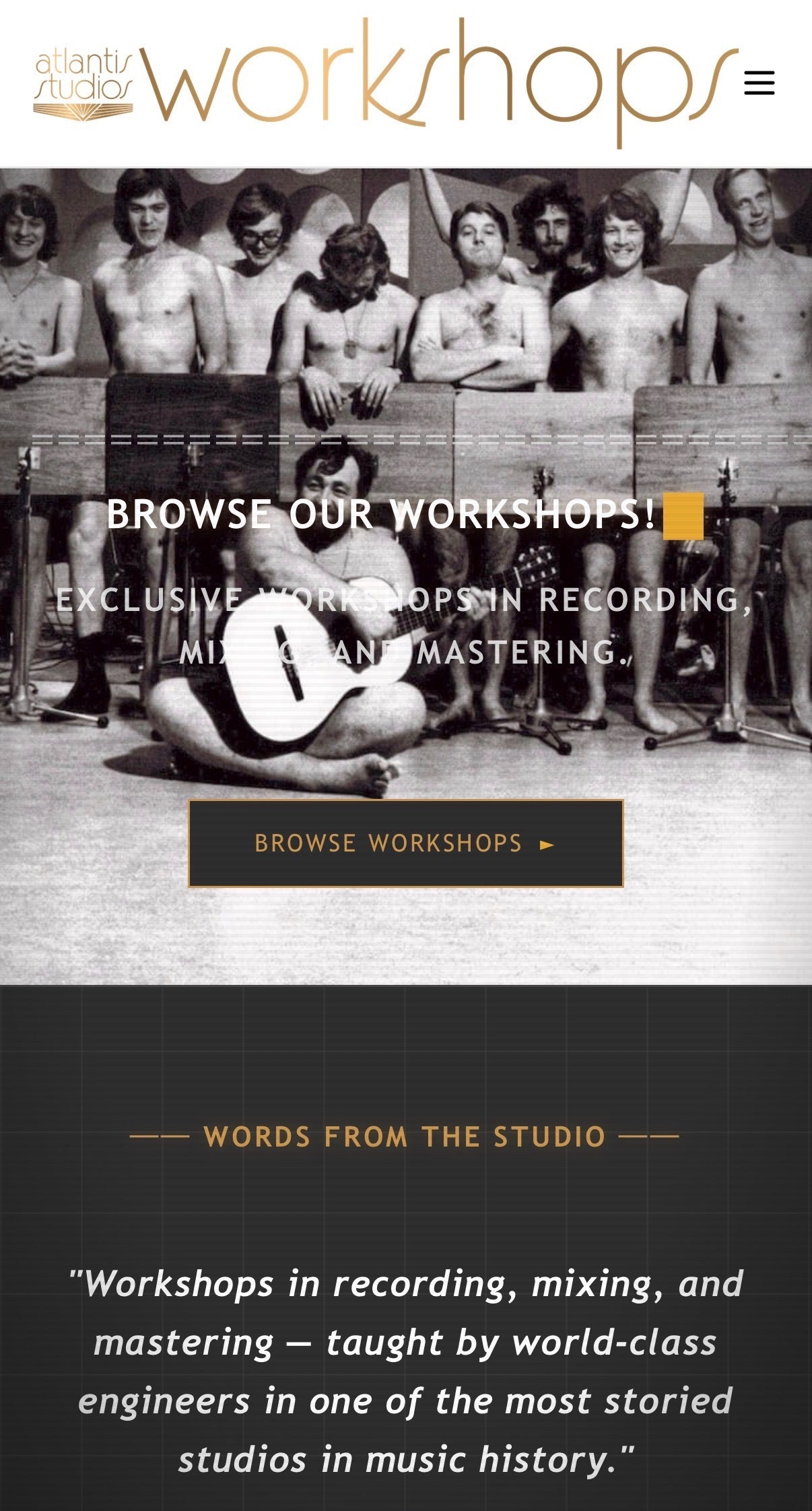 Workshops at Atlantis