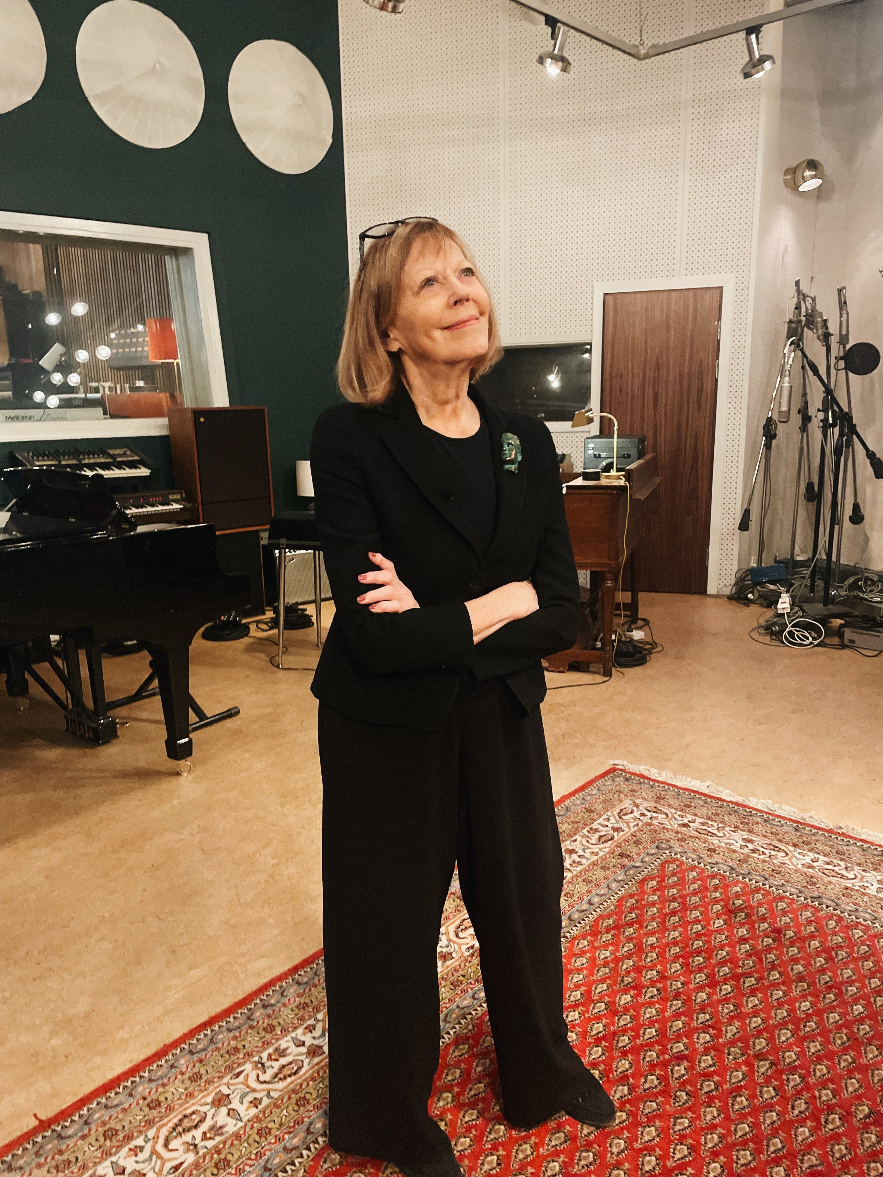 Yesterday with Lill Lindfors in the studio